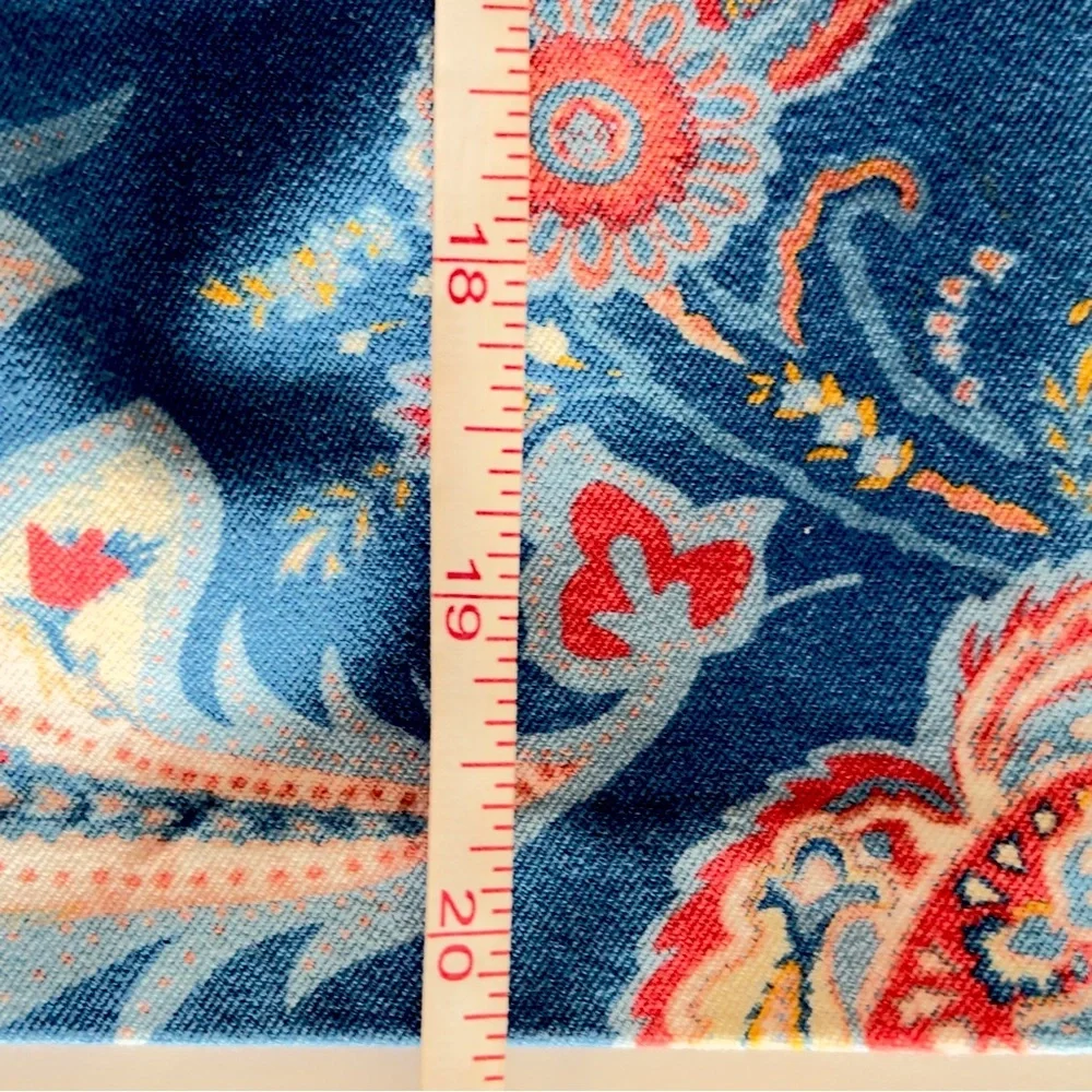 J. McLaughlin Blue and Pink Knee-Length Pencil Skirt Size 12 - Picture 7 of 7